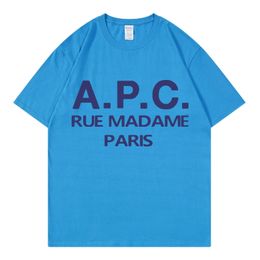 APC Frans modemerk Heren T-shirts Printletter Designer T shirts voor dames luxe