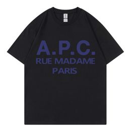 APC Frans modemerk Heren T-shirts Printletter Designer T-shirts voor dames luxe