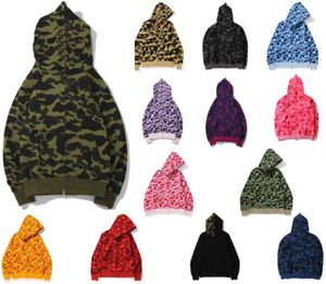 Aap heren jassen vrouwen mannen hooded trui hoodie jas camouflage kleur sharkk gezicht ontwerp lente herfst en winter katoen M-XXXL maat multi