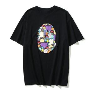 nieuwe heren T-shirts kleding damesmode kleding lichtgevende grafische tees veelkleurige camouflageprint shirts paneelparen