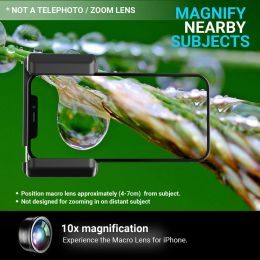 Kit d'objectif macro APEXEL 10x 100 mm Nouveauaire de caméra de téléphone upgré avec filtre CPL pour iPhone 14pro Smartphones Android Samsung Max Samsung