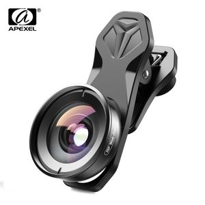 APEXEL 110 ° Universel Wide angle Lens Téléphone professionnel HD Lentes de caméra avec filtre CPL Star pour iPhone Xiaomi La plupart des smartphones