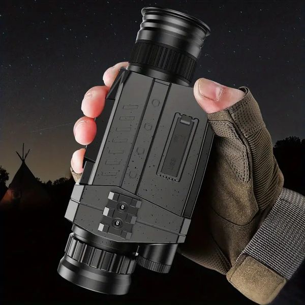 Telescopio profesional Monocular de visión nocturna Digital APEXEL, binoculares de cámara de grabación de vídeo de foto de alcance óptico 8X para caza