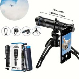 APEXEL HD 36X-Telelens Voor Mobiele Telefoon Camera Zoom Monoculaire Telescoop Telefoon Lens + Selfie Statief Voor Alle Smartphones Voor Verjaardagscadeaus