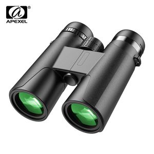 Prismáticos profesionales APEXEL 10x42 BAK4 Prisma Zoom de alta potencia Binocular 87m/1000m Telescopio de caza para el deporte de observación de aves P0823