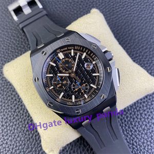 APF Factory Super Edition horloge 26470 42 mm automatisch mechanisch herenhorloges 3126 uurwerk 316L roestvrij staal rubberen armband timer waterdichte horloges-2