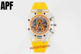 APF BEKIJK OFFSHORE -serie Sparta Geschenktape Sunshine Yellow verkleuring Groene Dragon Designer Horloges Herenhorloges