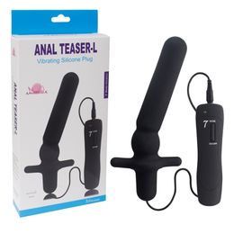 Aphrodisië 7 Modi Siliconen Anale Vibrator Seksspeeltje Voor Volwassen Vibrerende Butt Plug S / L ANUS Stimulatie Sex Product Masturbator 17420