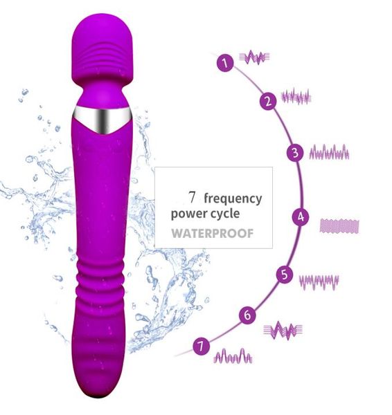 Aphrodisia Massager Magic Wand Av chauffage extensible gode g