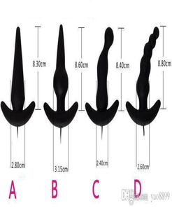 Afrodisia Impermeable Vibrador Butt Plug Color Negro 10 Modo Vibrador Anal de Silicona para Hombre Mujer juguetes sexuales anales Q66820269111699610