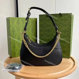 Aphrodite petit sac de luxe lune Hobo bandoulière sacs à bandoulière concepteur femmes en cuir véritable chaîne pochette fourre-tout sac à main 25 cm