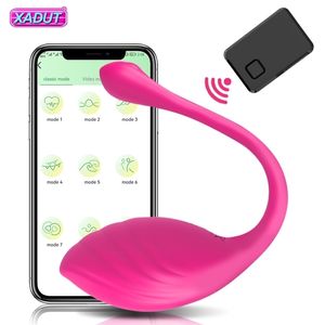APP Bluetooth Female Vibrator for Women Clitoris Stimulator Wireless Dildo Remote Control Love Egg Sex Toys for Adults 220623