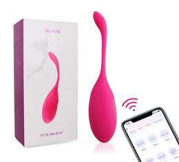 Vibrateurs d'oeufs vibrants de contrôle d'application pour les femmes boules de Kegel Ben Wa jouets sexuels G Spots Anal Mini vibrador pour hommes femme boules vaginales4095427