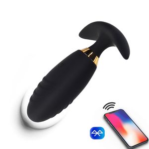 APP Remote Control Anal Vibrator Bluetooth Butt Plug Men Prostate Massager Female Vagina Massager Dildos Erotic Sex Toys for Men 220506