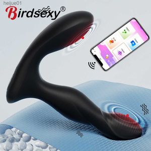 APP Télécommande Anal Vibrator Bluetooth Butt Plug Hommes Prostate Masseur Femme Vagin Masseur Godes Érotique Sex Toys pour Hommes L230518