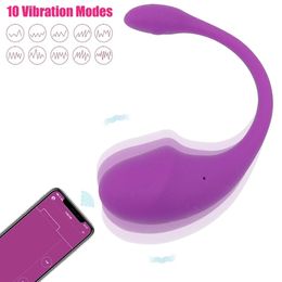 Vibrador de control remoto de aplicación para mujeres, consolador Bluetooth portátil, juguetes sexuales femeninos, productos para adultos 240202