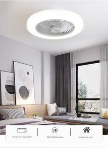 Ventilador de techo inteligente con aplicación, luces con control remoto, ventilador, lámpara de aire, decoración moderna para dormitorio