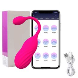 App Draadloze afstandsbediening Vibrators Jump Egg Vrouwelijke clitorisstimulator Vaginale G-spot Massager Kegel Ball voor dames