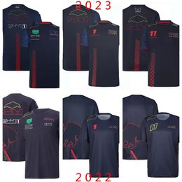 Apparel 2023 Nouvelle équipe Uniforme Plussize Round Neck Racing Suite pour hommes et femmes Sports Casual Tshirt 2022 ShortSleeved Fan Shirt