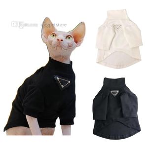 Vêtements Designer Dog T Shirts Marque Dog Apparel Chiot Pull Chats sans poils TShirt Respirant Cat Wear Vêtements Gilet Chemises pour Sphynx Co