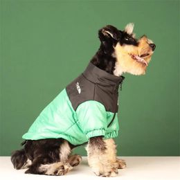 Vêtements chien veste hiver chien visage luxe designer chiens vêtements épais chaud thermique animal schnauzer bouledogue français vêtements XSXXXL multi siz