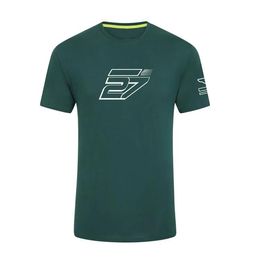 Vêtements F1 2023 T-shirt d'été à col rond, combinaison de course pour hommes, le même t-shirt peut être personnalisé