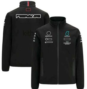 Ropa F1 Fans de manga larga Racing Cremallera Suéter Hombres y mujeres Monos de automóviles Equipo de temporada Chaqueta de montar conjunta F5CI