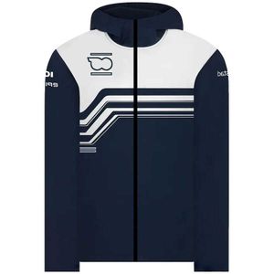 Ropa F1 Equipo Fórmula 1 Conductor Racing Zip Up Otoño Invierno Sudadera con capucha Chaqueta Cálida Chaquetas rompevientos