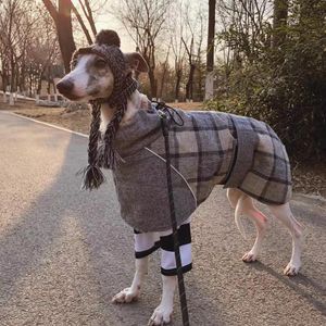 Ropa Ropa para perros medianos y grandes Invierno a prueba de frío Espesar Abrigo cálido para perros Galgo Whippet Ropa para perros Chaqueta para perros Accesorios para perros