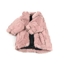 Vêtements d'hiver épaissir fourrure bouledogue manteaux ins mode flore motif animaux vestes cadeau de Noël pour Teddy Bichon survêtements Thx277I