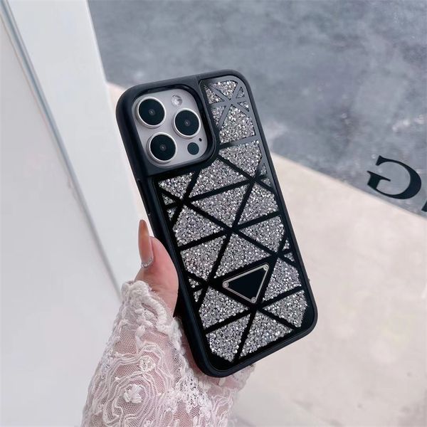 Phonecase modèle 14 Coque de téléphone autocollant Flash Diamond Rhombus Geometry Iphone 12pro 13 Promax Anti Drop All Inclusive Housse de protection pour téléphone