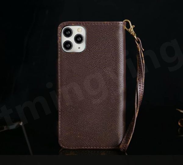 fundas de teléfono de cuero de diseñador de Apple para iPhone 15 Pro Max 14 13 12 11 Fashion Wutband Tarjeta de cordón Tarjetas de bolsillo de bolsillo de bolsillo de bolsillo de bolsillo