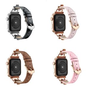 Apple pour la montre Designer en cuir à quatre bracelets de trèfle pour iwatch 38/40/41mm 42/44/45/49mm Iwatch Band Series 9 8 7 6 5 4 3 2 1 Watchband Band