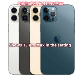 Apple iPhone XR d'origine en style 13 pro Max ou 14 pro max téléphone 6,7 pouces débloqué avec boîte 13/14promaxApparence de la caméra 4G RAM 64 Go 128 Go 256 Go smartphone