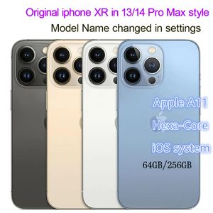 Originele Apple-telefoon Ontgrendeld iPhone XR in 14 pro max of 13 pro max-stijl 6,7 inch met 14promax-box Camera-uiterlijk 4G RAM 64 GB 128 GB 256 GB ROM smartphone