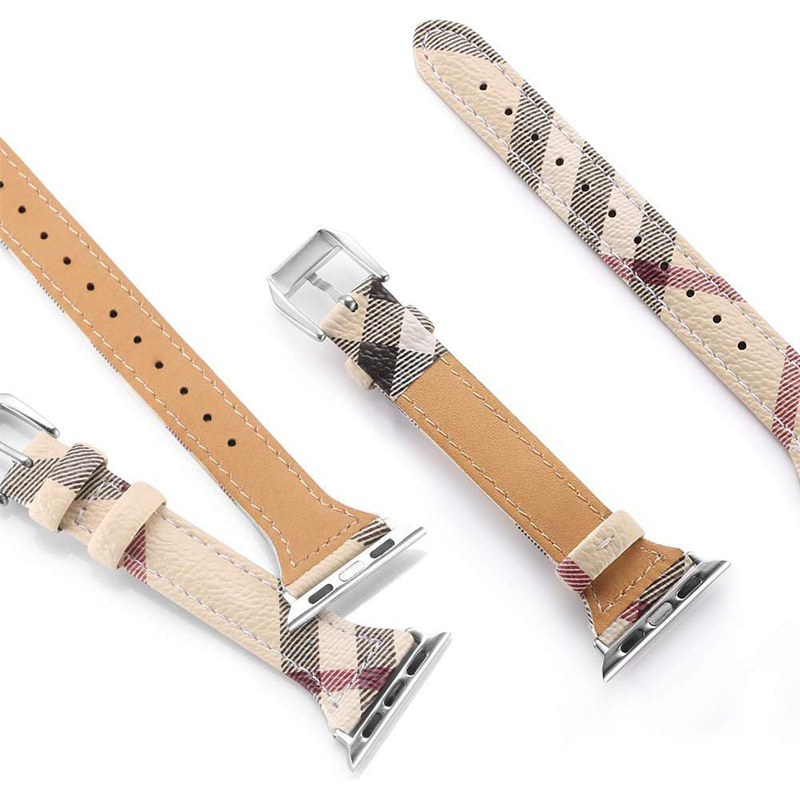 Apple Watch strap Small waist leopard print real leather ultra strap apple IWatch 1~8se strap38/40/41mm/42/44/45mm Watch Strap Band