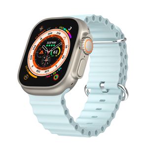 Apple watch1-8 significa iwatch8 Ultra Correa de silicona marina con doble hebilla AW- Correa marina Silicona Apple Watch Series 1~8 generación ultra 38/40/41/42/44/45/49mm