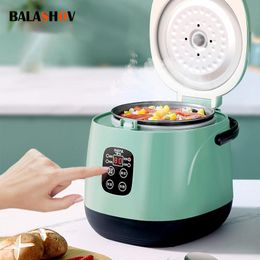 Apparaten 1.2L Mini Smart Rice Cooker Multifunctioneel Kleine anti -aanbak Cooker RiceCooker 12 People Homein Multifunction Electric Cooking