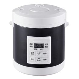 Appareils 12V 24V 220V mini riz cuisinier camion de voiture Porridge Machine de cuisson Food Steamer Alectric Car Rice Cuideur 1.6L