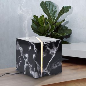 Appareils 200ML Cube Grain de marbre humidificateur d'air à ultrasons diffuseur d'aromathérapie d'huile essentielle pour bureau maison chambre salon étude