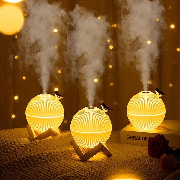 Appareils 330 ml USB ultrasons Cool Mist Maker humidificateur d'air avec lampe à LED chaude pour la maison enfants chambre Mini diffuseur d'arôme Humidificador