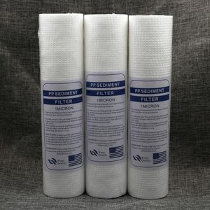 Apparaten Gratis verzending 3 -stks/Lot PP Sedimentfilter 10 inch 1 Micron Polypropyleen Vervanging PP Waterfilterpatroon Katoenfilter