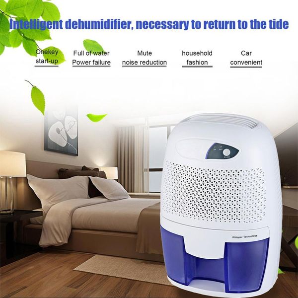 Aplicados 500 ml semiconductor Deshumidificador mini portátil OFfice secador de aire desecante absorbedor de humedad de bajo ruido Dehumidificador