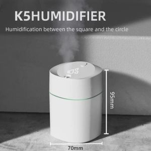 Appareils Air Humidificateur Petit ménage Chambre silencieuse salon Dormitory Student Mini Purificateur d'air Portable en brouillard lourd