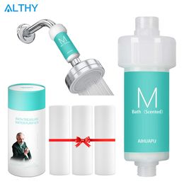 Apparaten Althy Badkamer Douche Filter Herb Geur Badwater Purifier Chloorverwijderingswater Vontharder vermindert DROOG Itchy Skin Skal