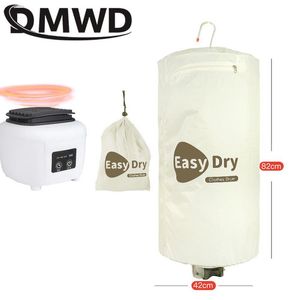 Apparaten dmwd draagbare elektrische kleding droger mini reizen vouwen warme lucht babydoek droog machine kachel hanger wasserij kledingrek