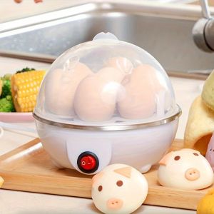 Apparaten Eierkoker Automatisch Power Off Home Small 1Person Multifunctioneel gestoomde eiervla gekookte eiermachine Ontbijtartefact