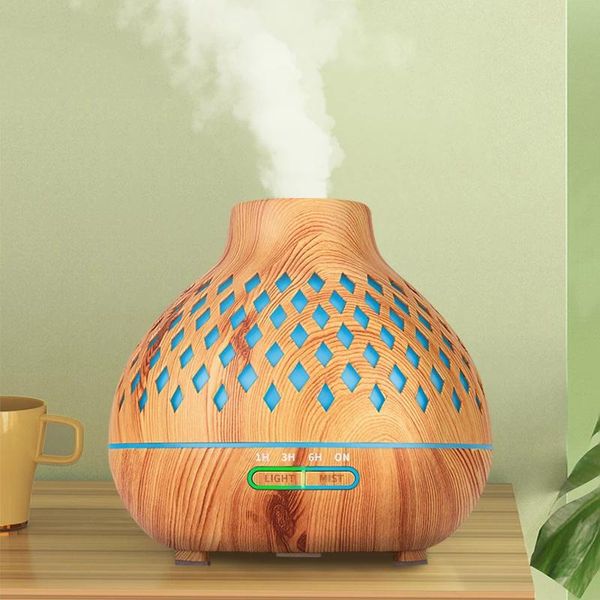 Appareils diffuseur d'arôme électrique humidificateur d'air diffuseur d'huile essentielle télécommande ultrasonique brumisateur à brume fraîche lampe à LED