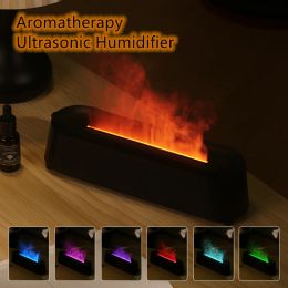 Appareils flamme arôme diffuseur Air Humidificateur, ultrasonic Cool Maker, aromatherapy lampe à huile essentielle, diffusor réaliste