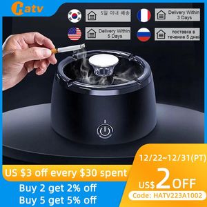 Appliances HATV ASHTRAY AIR PURIFIER SMART PORTABLE REMOMENT ASBRAYS USB Opladen 2000mAh Home Tweedehand Air Filter Purifier